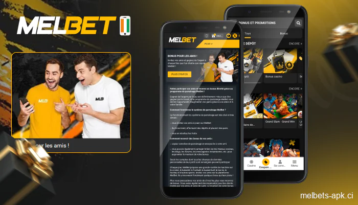 Inviter un ami et obtenir un bonus de Melbet