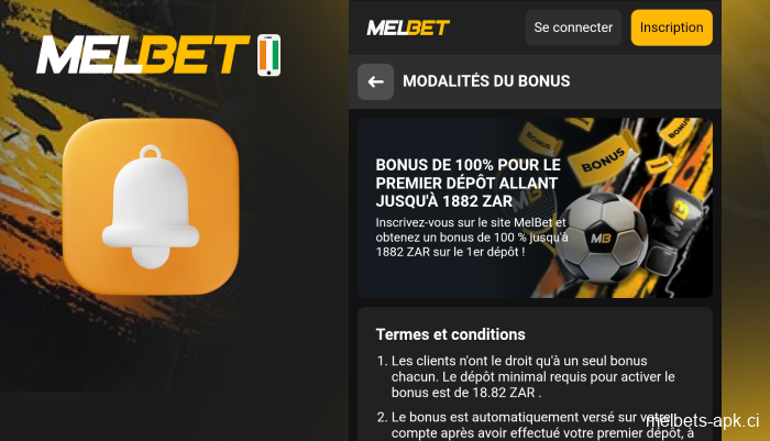 Recevez une notification de bonus de bienvenue, étape 7