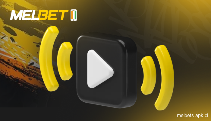 Diffusion en direct des matchs dans l’app Melbet