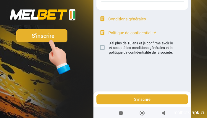 Compléter l'inscription, étape 5