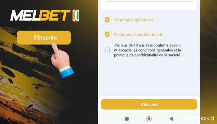 Compléter l'inscription, étape 5
