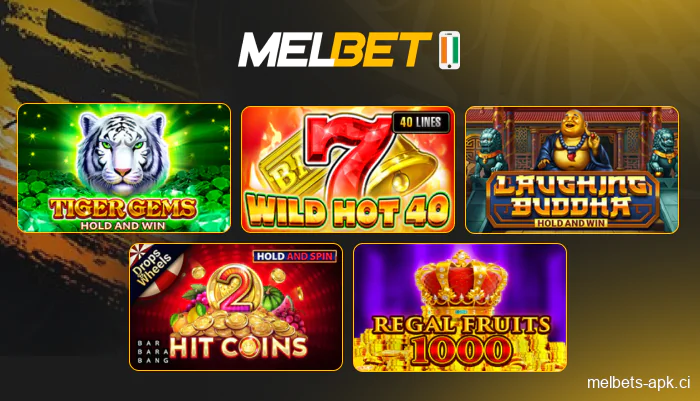 Jeux de jackpots avec cagnottes importantes dans l’app Melbet