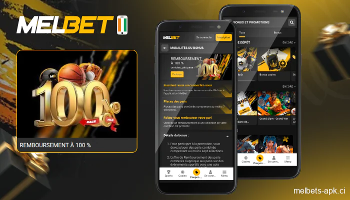 Revue des bonus Melbet 100% cashback sur les paris cumulés